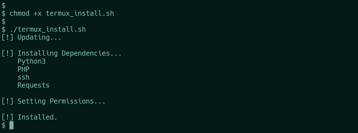 Figure 2 showing How to Install seeker in Termux Android written by thewhiteh4t