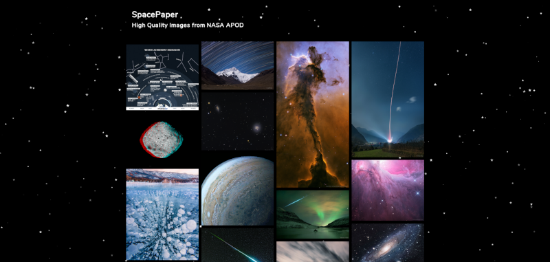 Video link for SpacePaper - High Quality Images from NASA APOD