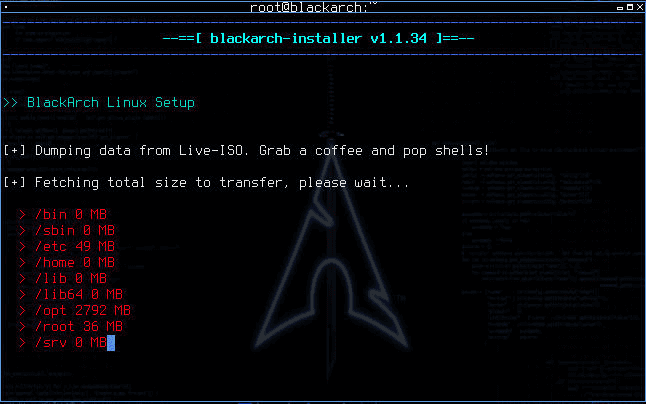 Figure 27 showing How to Install BlackArch Linux in VMWare Workstation 15 written by thewhiteh4t