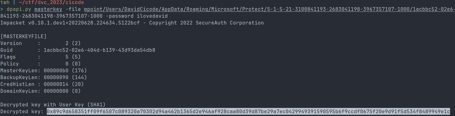 Figure 5 showing How to read DPAPI encrypted chrome credentials offline written by thewhiteh4t