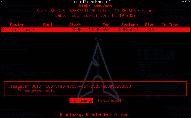 Figure 21 showing How to Install BlackArch Linux in VMWare Workstation 15 written by thewhiteh4t