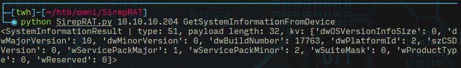 Figure 1 showing HackTheBox Omni Walkthrough written by thewhiteh4t